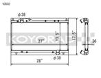 Koyo 91-05 Acura NSX 3.0/3.2L (MT) Radiator - V2032, Ophalen of Verzenden, Nieuw
