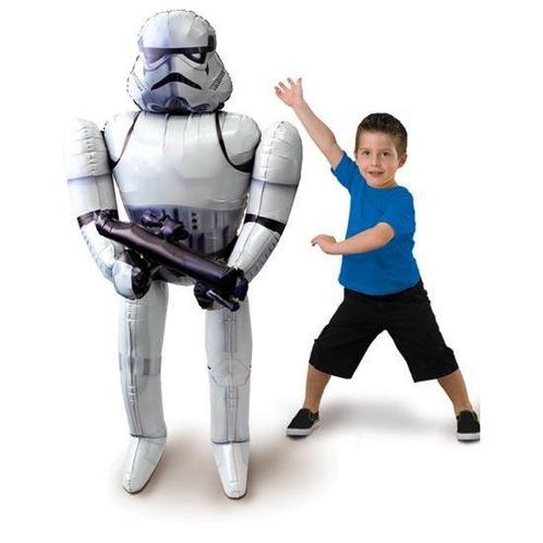 Folieballon Storm Trooper Airwalker, Hobby en Vrije tijd, Feestartikelen, Feestartikel, Nieuw, Verzenden