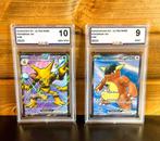 Pokémon - 2 Graded card - **ALAKAZAM EX AND KANGASKHAN EX **, Nieuw