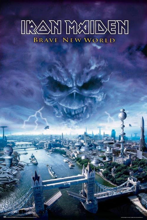 Poster Iron Maiden Brave New World 61x91,5cm, Verzamelen, Posters, Nieuw, A1 t/m A3, Verzenden