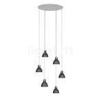 Rotaliana Luxy Hanglamp 6-lichts Cluster, wit/zwart glanzend, Huis en Inrichting, Lampen | Hanglampen, Verzenden, Nieuw