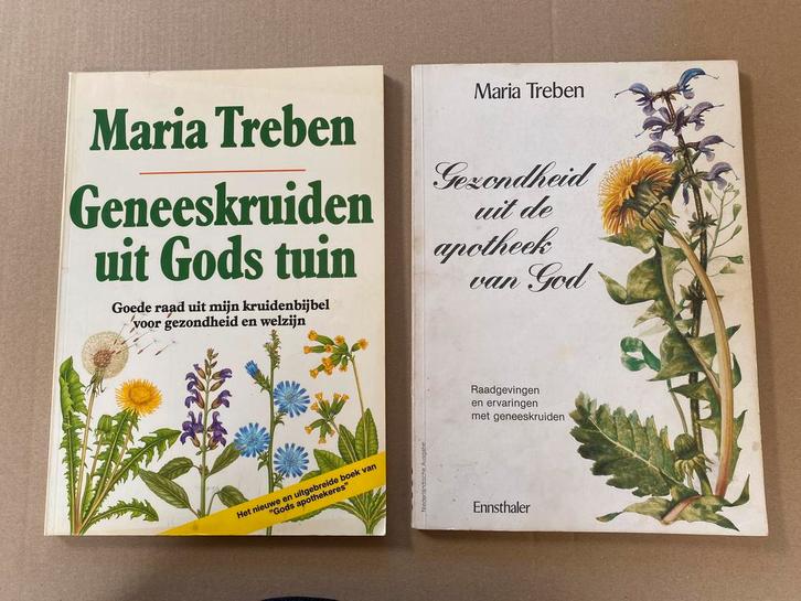 2 Boeken - Maria Treben - Geneeskruiden Recepten Ervaringen, Boeken, Gezondheid, Dieet en Voeding, Gelezen, Kruiden en Alternatief