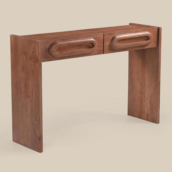 *WOONWINKEL* Vintage Design Sidetable Hout, Huis en Inrichting, Tafels | Sidetables, Nieuw, Verzenden