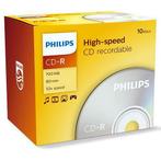 Philips | CD-R | 700 MB | 10 stuks, Computers en Software, Beschrijfbare discs, Verzenden, Nieuw