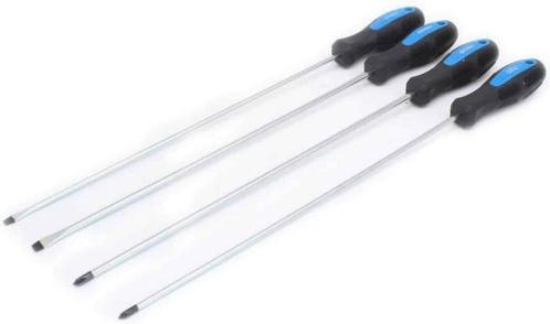 Satra extra lange schroevendraaier set 4 dlg 450mm lang, Doe-het-zelf en Verbouw, Gereedschap | Handgereedschap, Nieuw, Ophalen of Verzenden