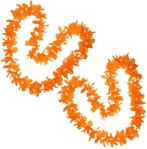 Pakket van 3x stuks oranje Hawaii krans slingers - Oranje, Hobby en Vrije tijd, Nieuw, Verzenden