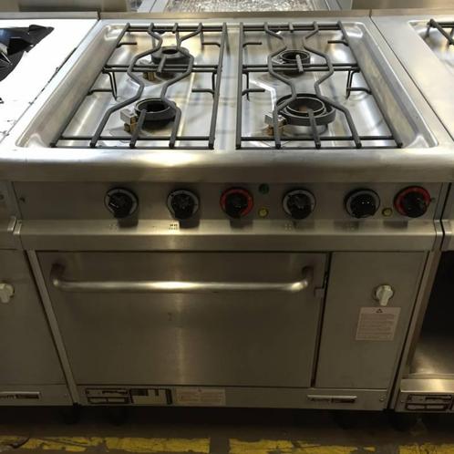 Occasion Krefft 4-pits gas fornuis met oven, Zakelijke goederen, Horeca | Keukenapparatuur, Gebruikt, Ophalen