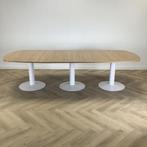 Kinnarps vergadertafel,  280x120 cm, licht beuken - wit, Ophalen of Verzenden, Gebruikt, Bureau