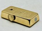 Gold Bar 9999 - Tafelaansteker - Legering, Messing, Verzamelen, Rookartikelen, Aanstekers en Luciferdoosjes, Nieuw