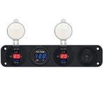 ProRide 12V USB Autolader 2 Poorten - Voltmeter en, Verzenden, Nieuw