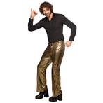 Gouden Disco Broek M/L, Kleding | Heren, Carnavalskleding en Feestkleding, Verzenden, Nieuw