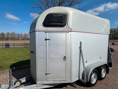 Degelijke vol-aluminium Henra 2-paards met zadelkamer!, Dieren en Toebehoren, Paarden en Pony's | Trailers en Aanhangwagens, 2-paards trailer