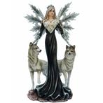 Beeldje Fantasy Elf/Fee - Zwart/Wit - Elegant & Statig Postu, Verzamelen, Nieuw, Ophalen of Verzenden