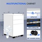 FLEXISPOT Rolcontainer, kleine kast met 3 laden, mobiele arc, Verzenden, Nieuw