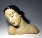 Kalmár Ceramic - Beeld, Art Deco Bust - 16.5 cm - Keramiek,