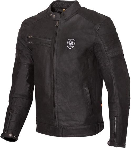 Merlin Alton II D3O Zwart Leren Motorjas, Motoren, Kleding | Motorkleding, Heren, Nieuw met kaartje, Jas | leer, Verzenden
