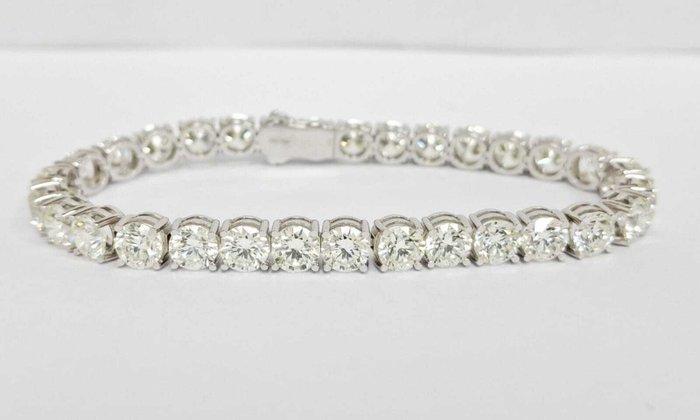 Tennis armband - 14 karaat Witgoud - 22.14ct. tw. Diamant, Sieraden, Tassen en Uiterlijk, Antieke sieraden