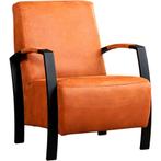 Leren fauteuil Glory - Kenia Rost (oranje), Huis en Inrichting, Fauteuils, Nieuw, Ophalen of Verzenden, 50 tot 75 cm, Industrieel, Modern