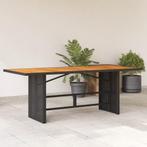 vidaXL Tuintafel met acaciahouten blad 190x80x74 cm poly, Verzenden, Nieuw