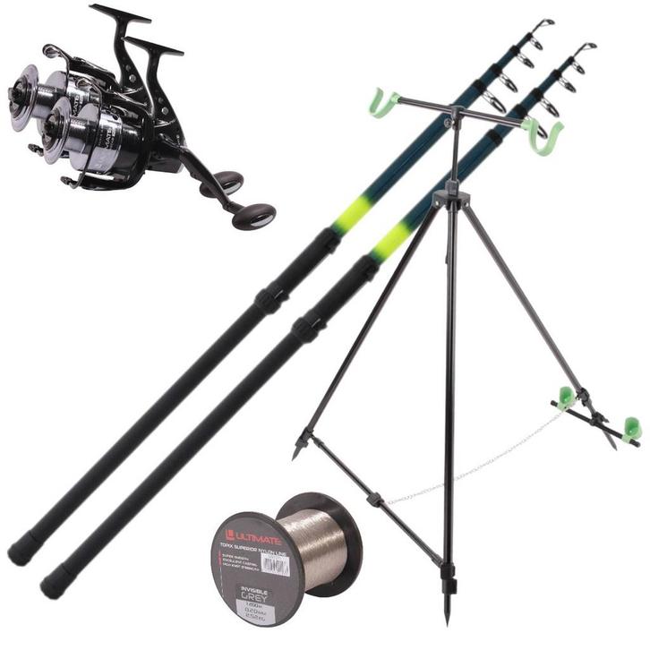 NGT Beachcaster Set Deluxe, Watersport en Boten, Hengelsport | Algemeen, Nieuw, Verzenden