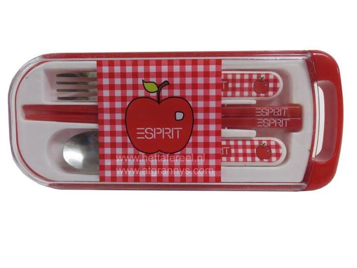 Kinderbestek met eetstokjes, Huis en Inrichting, Keuken | Servies, Gebruikt, Verzenden