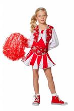 Cheerleader Jurk Kind Rood, Kleding | Dames, Carnavalskleding en Feestkleding, Ophalen of Verzenden, Nieuw