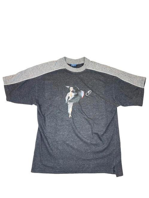 Asics T-Shirt (Eagle design, reworked) Maat XL, Sieraden, Tassen en Uiterlijk, Overige Accessoires, Zo goed als nieuw, Ophalen of Verzenden