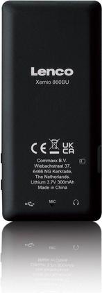 MP3 Speler met Bluetooth - Inc. 8GB SD - Blauw - Lenco - XEM, Verzenden, Zo goed als nieuw