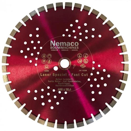 Nemaco diamantzaagblad beton 400 x 25,4 mm extra snel, Zakelijke goederen, Machines en Bouw | Tuin, Park en Bosbouw, Overige typen