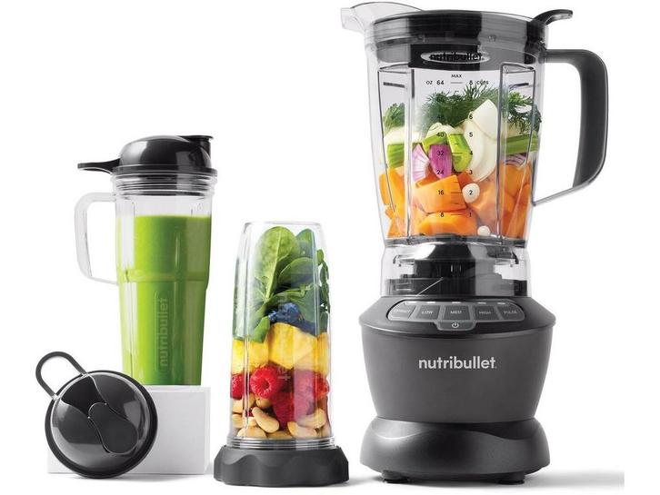 NutriBullet NBF500DG - Blender - 1200 W 1,9 l - Zilver, Witgoed en Apparatuur, Blenders, Zo goed als nieuw, Verzenden