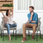 TRUUSK Boho Patio Stoel Set Van 2 - Comfortabele Zitschaal -, Verzenden, Nieuw