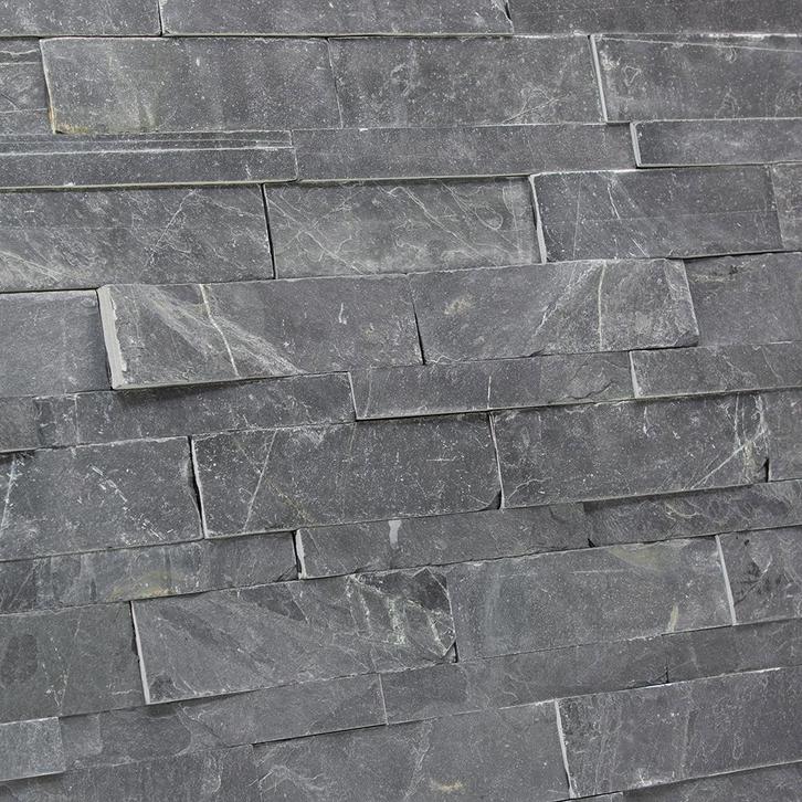 Natuursteen strips wandbekleding leisteen-0,63m², Doe-het-zelf en Verbouw, Tegels, Nieuw, Verzenden