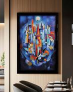Ksavera - Cubism A1307 - abstract painting on XXL canvas