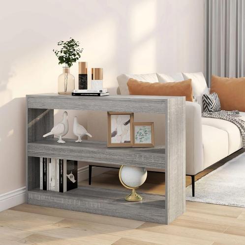 vidaXL Boekenkast/kamerscherm 100x30x72 cm grijs sonoma, Huis en Inrichting, Kasten | Boekenkasten, 25 tot 50 cm, Nieuw, Overige houtsoorten