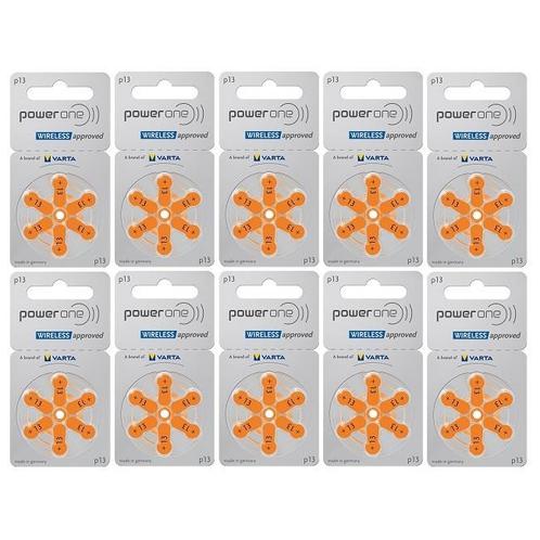 PowerOne Hoorapparaat batterij P13 oranje (60 stuks), Diversen, Verpleegmiddelen, Nieuw, Ophalen of Verzenden