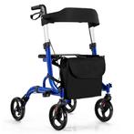 2dekans | Opvouwbare aluminium rollator met 8-inch wielen en, Kinderen en Baby's, Ophalen of Verzenden, Zo goed als nieuw