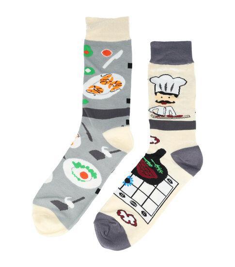 Sokken Katoen - Culinaire Print - Grijs - Maat 38-45, Kleding | Dames, Sokken en Kousen
