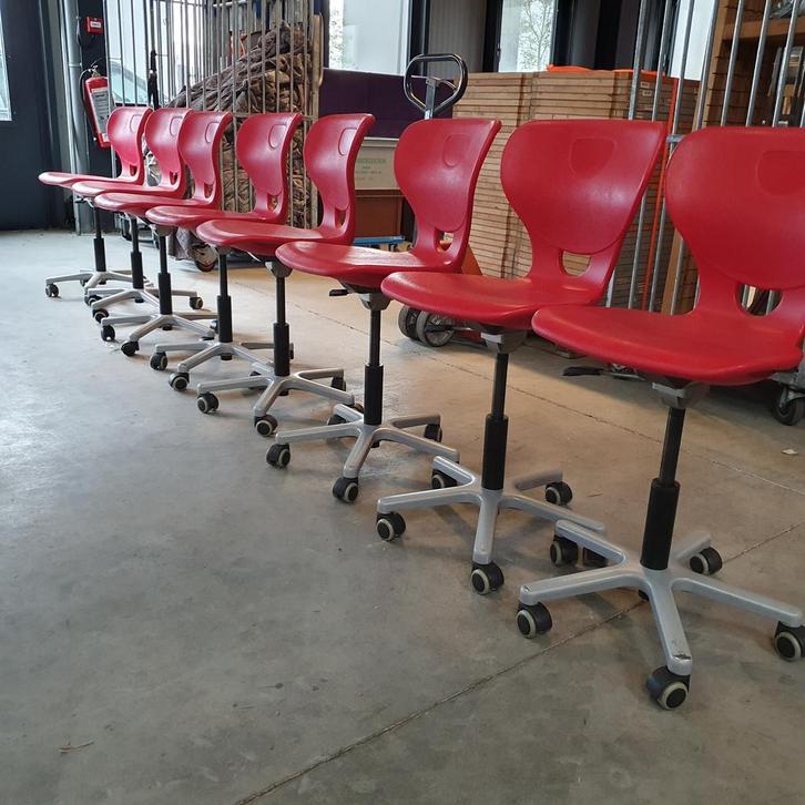 Proform bureaustoel / schoolstoel / werkstoel - rood kunstst, Huis en Inrichting, Bureaustoelen, Ophalen of Verzenden