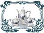 Schweden - Koffie- en theeservies - Secession - .830 zilver, Antiek en Kunst