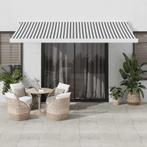 vidaXL Luifel uittrekbaar 4x3 m stof en aluminium antraciet, Tuin en Terras, Zonneschermen, Verzenden, Nieuw