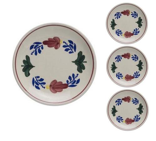 Boerenbont Gebaksbord  diameter 16cm set 4 stuks Aardewerk, Huis en Inrichting, Keuken | Servies, Nieuw, Verzenden
