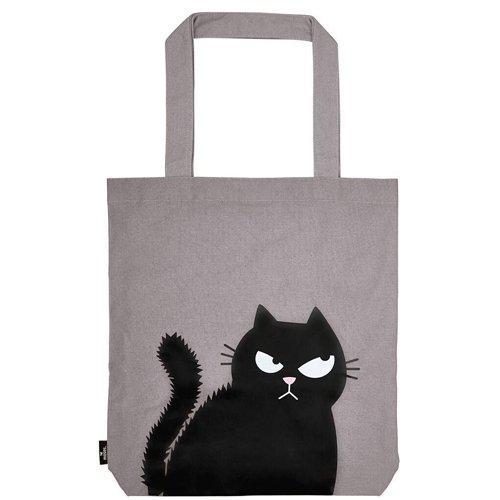 Tas Katoen Groot - Ed the Cat - Happy Face - 39x42cm NIEUW, Sieraden, Tassen en Uiterlijk, Tassen | Schoudertassen, Nieuw, Ophalen of Verzenden