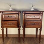 Nachtkastje (2) - Hout - Louis XVI-stijl, Antiek en Kunst