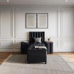 Opberg Boxspring Blackpearl - Antraciet - 90x200 cm, Verzenden, Nieuw, Overige kleuren, Modern