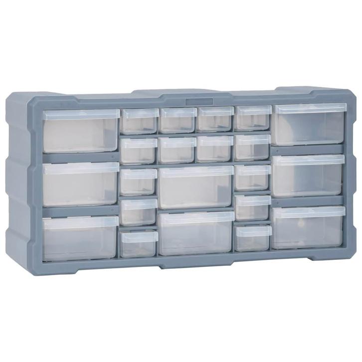vidaXL Organiser met 22 lades 49x16x25,5 cm, Doe-het-zelf en Verbouw, Gereedschapskisten, Nieuw, Verzenden