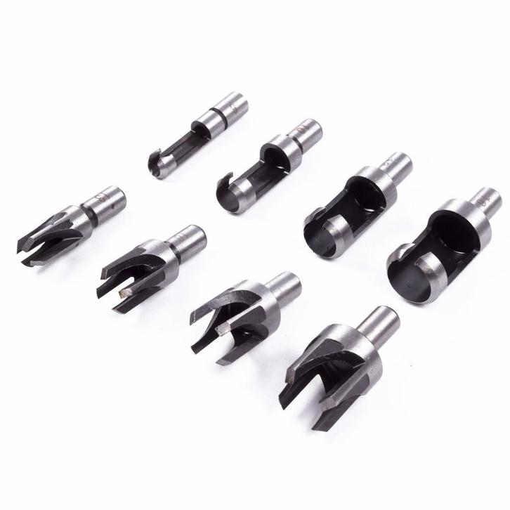 Hofftech Proppenboor set - Rechte en tapse boren - 8-deli..., Doe-het-zelf en Verbouw, Gereedschap | Boormachines, Nieuw, Ophalen of Verzenden