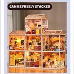 Dreamy mini house Katten Café cat cafe met ledlamp DIY Mo.., Verzenden, Nieuw