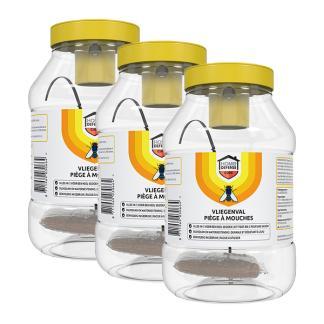 Vliegenval | Home Defense (Natuurlijk lokmiddel, 3 stuks), Dieren en Toebehoren, Overige Dieren-accessoires, Nieuw, Verzenden