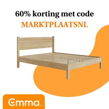 OPRUIMINGSUITVERKOOP 50% - Emma Houten Bed - 160x200 cm beschikbaar voor biedingen