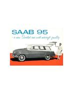 1960 SAAB 95 BROCHURE ENGELS (USA), Boeken, Auto's | Folders en Tijdschriften, Nieuw, Author